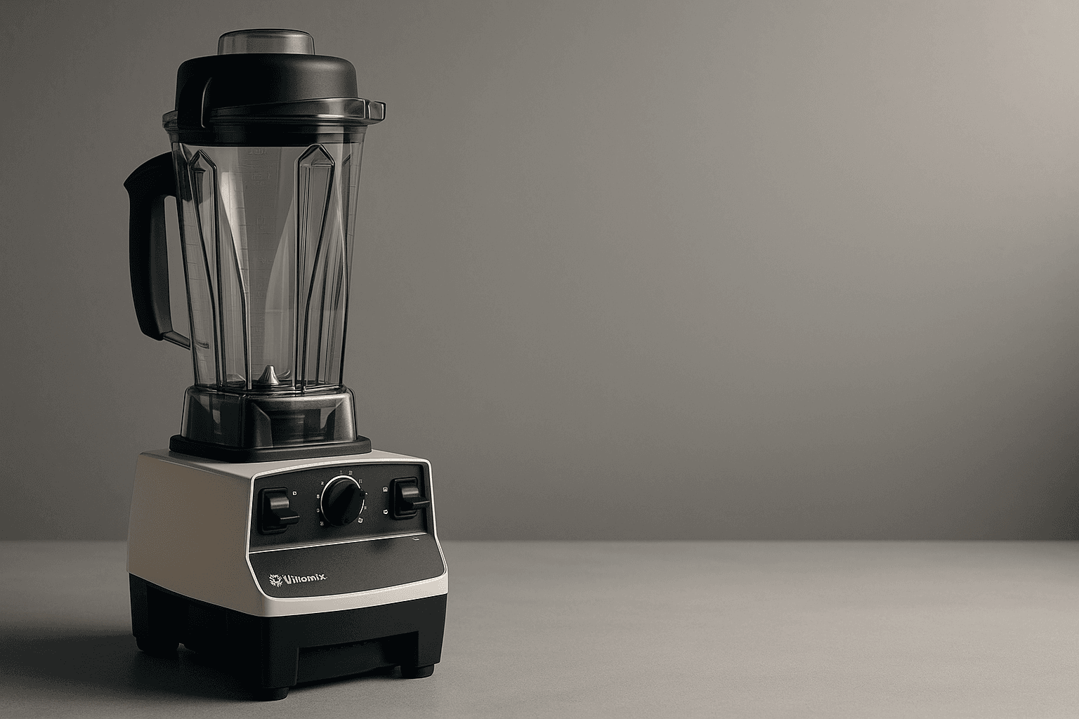 Vitamix 5200 blender on a clean countertop with soft lighting and neutral background