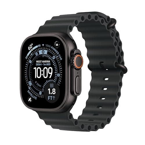 Apple Watch Ultra 3 [GPS + Cellular 49mm] Running & Multisport Smartwatch w/Rugged Titanium Case w/Black Ocean Band. Satellite Communications, Advanced Health & Fitness Tracking product image