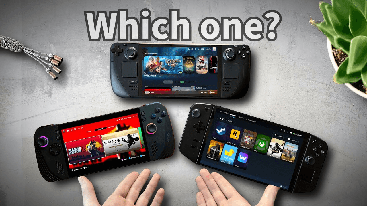 Handheld Gaming PCs in 2025: Steam Deck OLED vs ROG Ally X vs Lenovo Legion Go 2