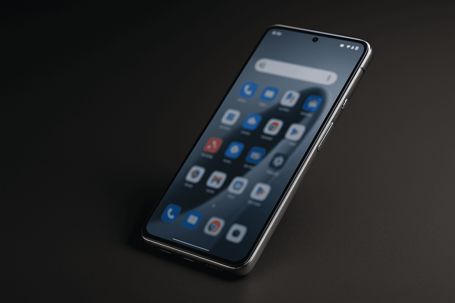 OnePlus 13 angled on dark background with left-side space for headline