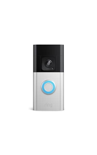 Amazon product image: Ring Battery Doorbell Pro front view showing camera lens and doorbell button.