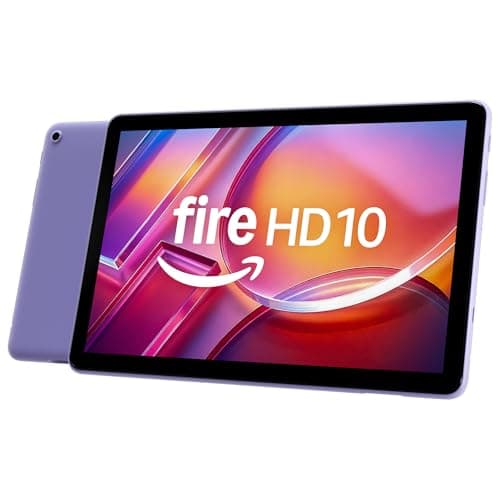 Amazon Fire HD 10 tablet (newest model) built for relaxation, 10.1" vibrant Full HD screen, octa-core processor, 3 GB RAM, 32 GB, Lilac product image