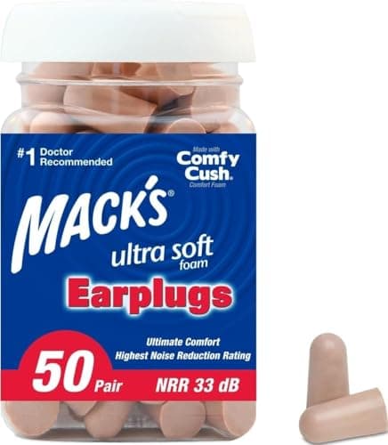 Mack's Ultra Soft Foam Earplugs, 50 Pair - 33dB Highest NRR | Made in USA Review (2026): Specs, Pros & Cons, and Who It's For