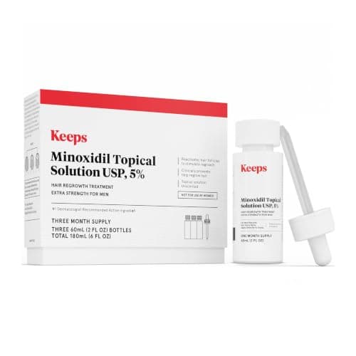 Keeps Minoxidil Solution 5% for Men, 3 Month Supply (3 x 2 fl oz Bottles) Review (2026): Specs, Pros & Cons, and Who It's For