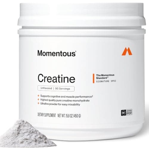 Momentous Creatine Monohydrate Powder, 5g per Serving, Unflavored Review (2026): Specs, Pros & Cons, and Who It's For