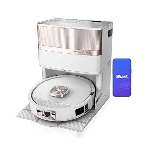 Shark PowerDetect UV Reveal 2-in-1 Vac & Mop | UV Stain Detect, Powerful Suction, HyperSonic Mopping | NeuroNav AI, ThermaCharged Hygiene Suite | 60-Day Capacity, 30-Day Tank | White | AV3000XE