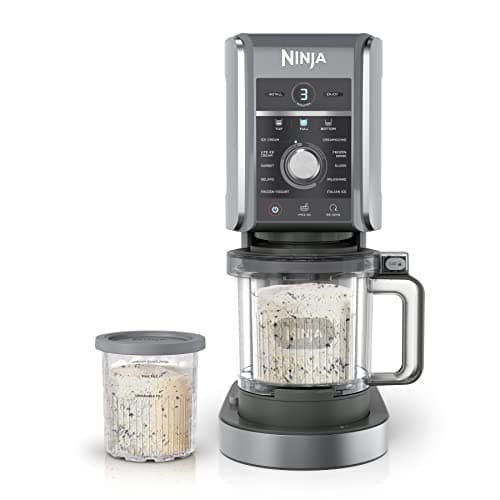 Amazon product image of Ninja Creami Deluxe (NC501) countertop unit with 24-oz tubs